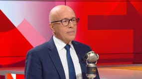 Le président des Républicains (LR), Éric Ciotti, le mardi 19 décembre 2023 sur le plateau de BFMTV
