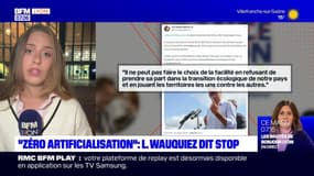 Laurent Wauquiez dit stop à la mesure de zéro artificialisation des terres