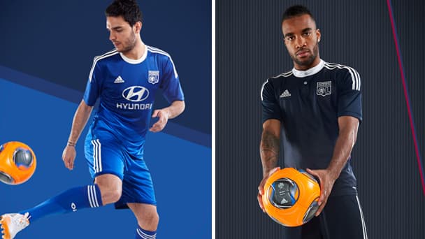 Les nouveaux maillots de l'OL