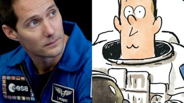 Thomas Pesquet en vrai et en BD