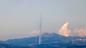 Une roquette tirée sur Israël depuis le Liban, le 26 février 2024 (illustration)