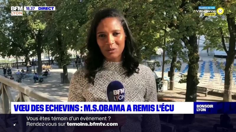 Voeu des Echevins : Marie-Sophie Obama a remis l'écu