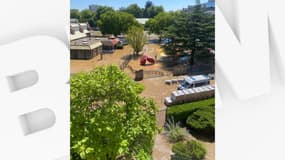 L'inondation s'est produite dans le 8e arrondissement de Lyon ce mercredi 9 juillet.