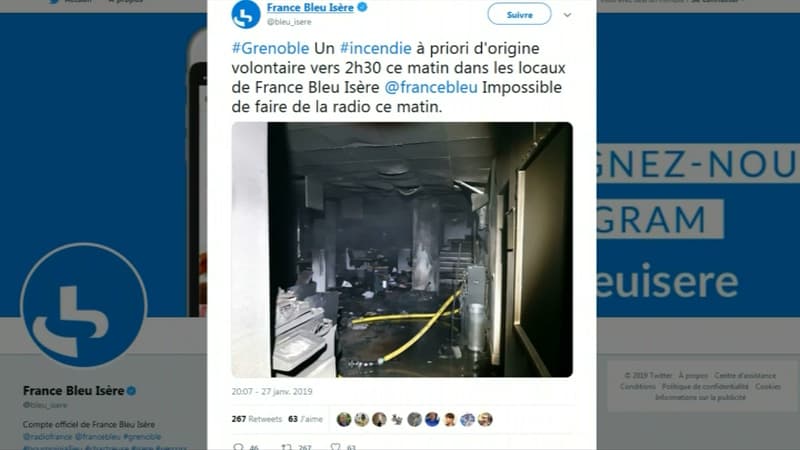 Le message posté par France Bleu Isère