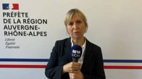 La préfète du Rhône Fabienne Buccio sur l'antenne de BFM Lyon, le mardi 2 mai 2023.