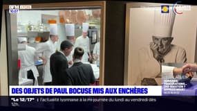 Villeurbanne: des objets de Paul Bocuse mis aux enchères