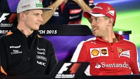 Nico Hülkenberg et Sebastian Vettel 