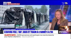 Violences urbaines: interruption des bus et des tramways dès 21h dans toute l'Île-de-France