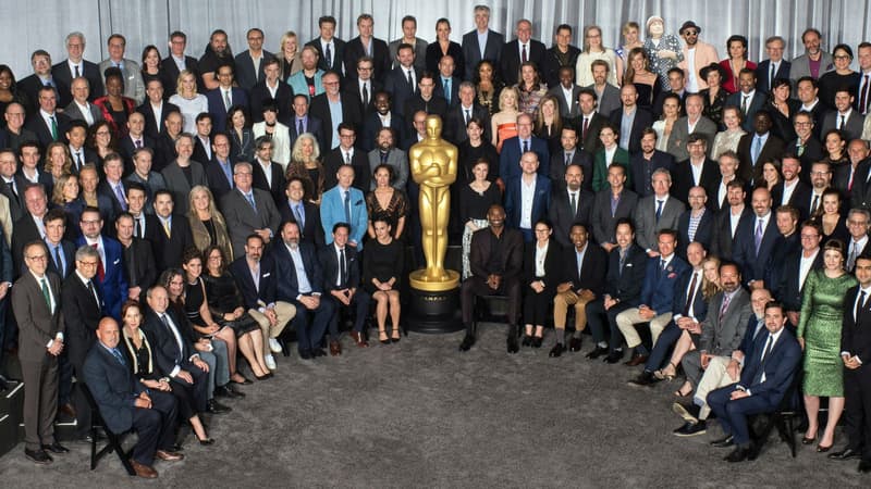 Les nommés à la 90ème cérémonie des Oscars réunis le temps d'un déjeuner, le 5 février 2018, à Hollywood