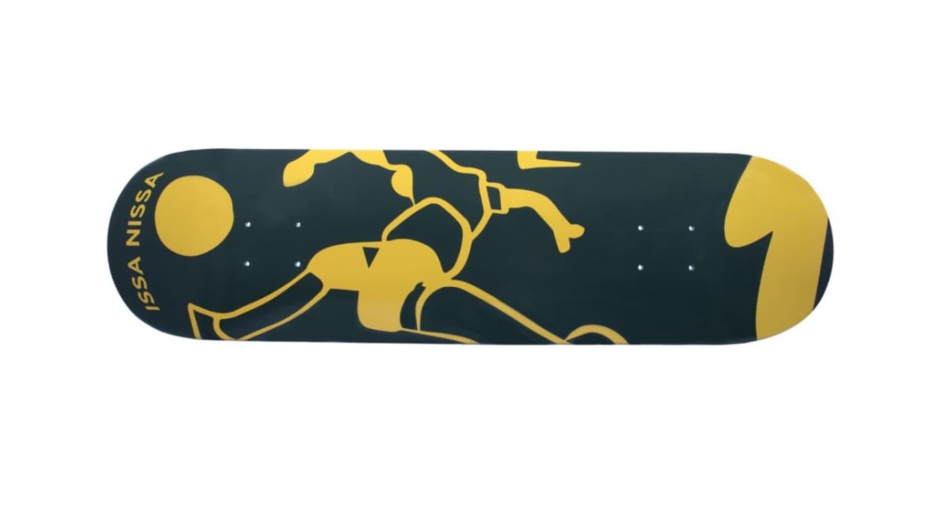 La planche de skate décorative de l'OGC Nice La planche de skate décorative de l'OGC Nice