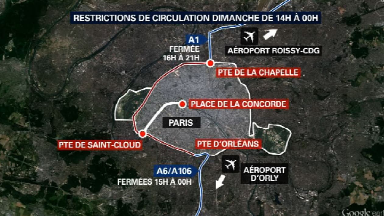 Les restrictions de circulation dimanche 29 novembre. Les restrictions de circulation dimanche 29 novembre.