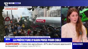 Dégradations lors des mobilisations d'agriculteurs: "Le gouvernement décide d'intervenir ou pas en fonction du mouvement", pour l'activiste écologiste Léna Lazare