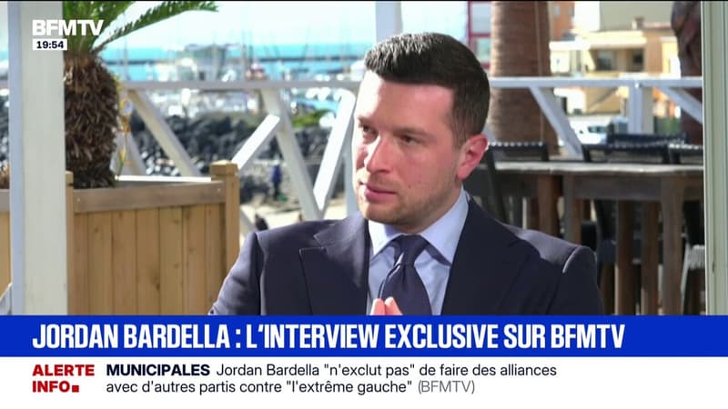 Jordan Bardella affirme qu'il "ne se met pas dans la perspective" d'être candidat à l'élection présidentielle