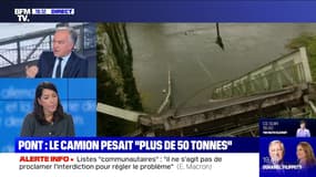 Pont effondré à Mirepoix: le camion pesait "plus de 50 tonnes" – 19/11