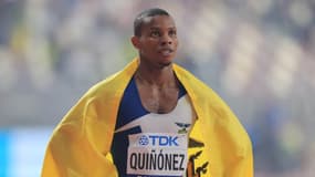 L'athlète équatorien Alex Quiñonez, à Doha le 1er octobre 2019