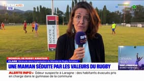 Coupe du monde de rugby amateur: une maman séduite par les valeurs du sport