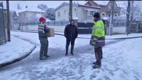 Sinistrés: après l'eau, la neige