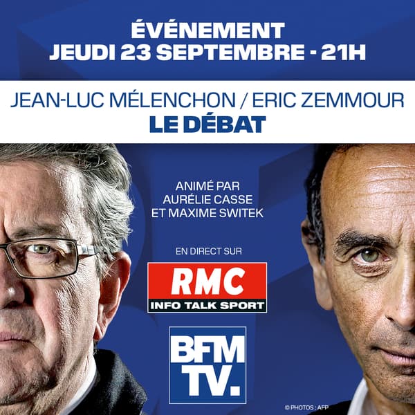 DIRECT RADIO - Jean-Luc Mélenchon face à Eric Zemmour: suivez le débat exceptionnel sur RMC