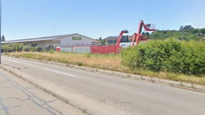 Le boulevard Kennedy qui a été inondé à Besançon.