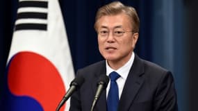 Le nouveau président sud-coréen Moon Jae-In, le 10 mai 2017 à Séoul