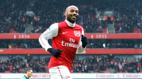 Thierry Henry avec le maillot d'Arsenal en 2012