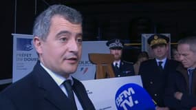Gérald Darmanin était à Besançon pour faire un bilan de l'opération "place nette" contre la drogue, le 10 février 2024.