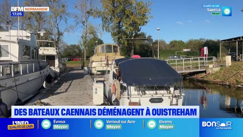 Des bateaux de Caen forcés de déménager à Ouistreham le temps de travaux