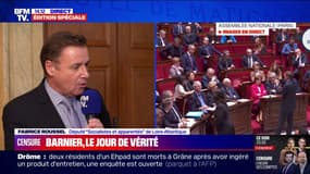 "Si on dépose une motion de censure c'est pour la voter", souligne Fabrice Roussel (Socialistes et apparentés)