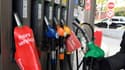 Des pompes hors service faute de carburant dans une station-service, le 13 octobre 2022 à Paris