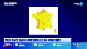 Prudence aujourd'hui, la Provence est en vigilance jaune aux orages