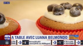 A table avec Luana Belmondo : Des cupcakes gorgonzola et chocolat