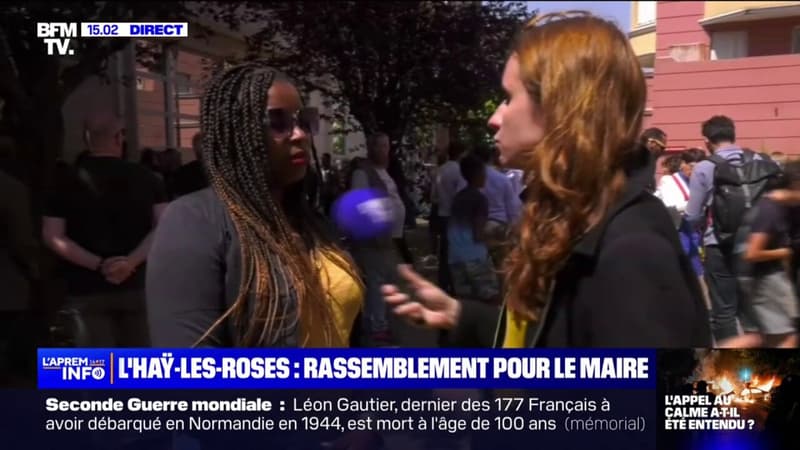 Rassemblement en soutien au maire de L'Haÿ-Les-Roses: 