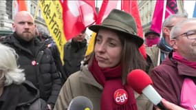 La secrétaire générale de la CGT Sophie Binet le 13 avril 2023