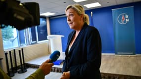La présidente du RN Marine Le Pen, le 28 juin 2020 à Nanterre 