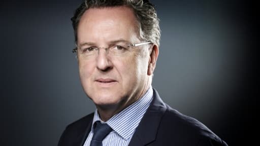 Richard Ferrand, secrétaire général d'En Marche !, à Paris le 18 avril 2017