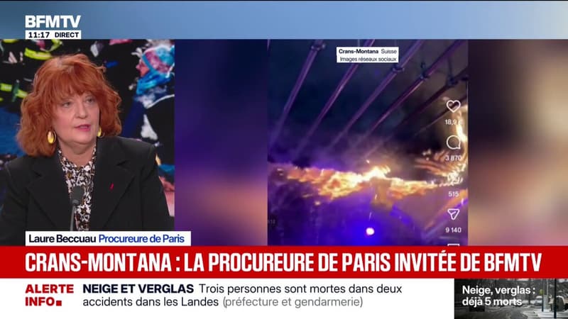 Crans-Montana: l'enquête française doit avoir un rôle de "facilitateur", estime Laure Beccuau, procureure de Paris