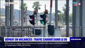 Alpes-Maritimes: le trafic chargé sur les routes pour ce week-end de départ en vacances