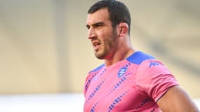 Yoann Maestri avec le Stade Français, à Montpellier le 27 février 2022