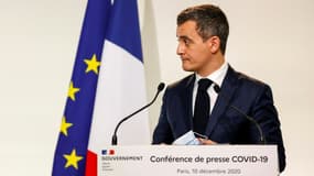 Le ministre de l'Intérieur Gérald Darmanin à Paris le 10 décembre 2020.
