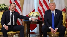 Emmanuel Macron et Donald Trump à Londres, lors d'un sommet de l'Otan, le 3 décembre 2019. (Photo d'archive)