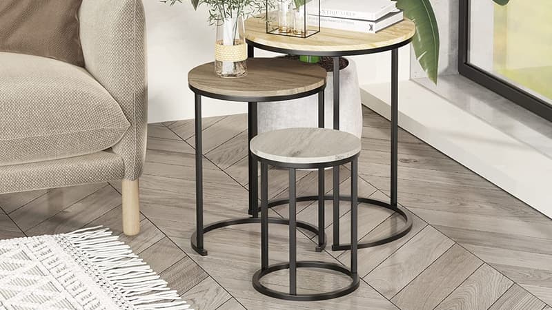 Ce lot de tables basses très originales est à prix réduit à l'occasion des soldes