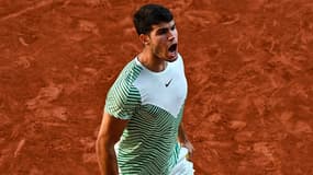 Carlos Alcaraz lors du tournoi de Roland-Garros en juin 2023