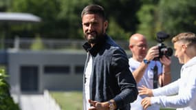 Olivier Giroud à Clairefontaine, le 2 septembre 2019