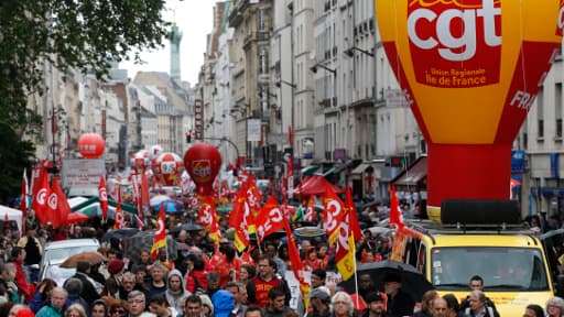 Des manifestants, jeudi, dans les rues de Paris. Combien étaient-ils?