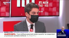 Gabriel Attal: "Les coiffeurs pourront rester ouverts" en respectant un protocole sanitaire renforcé