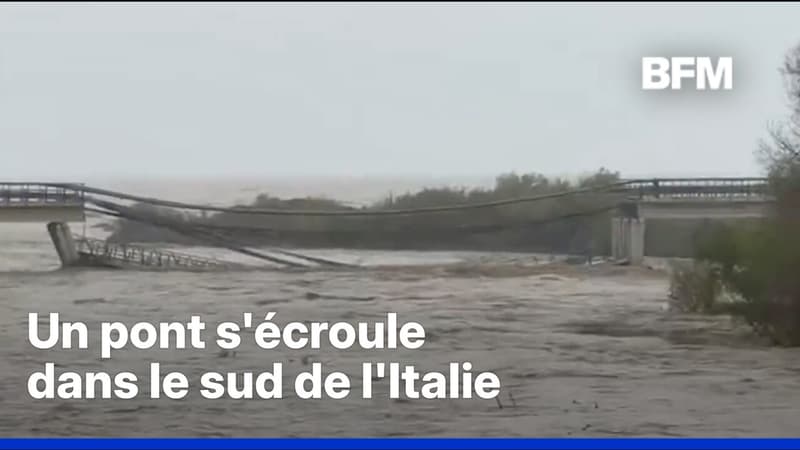 Italie: un pont s'écroule dans le sud du pays suite à de fortes intempéries