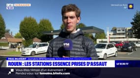 Pénurie de carburant: les stations-services prises d'assaut à Rouen