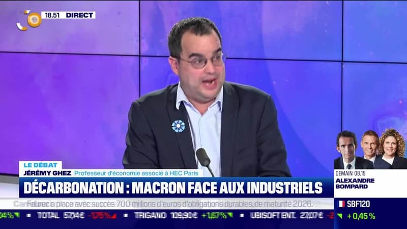 Décarbonation : Macron face aux industriels décarbonation de l'industrie - 08/11