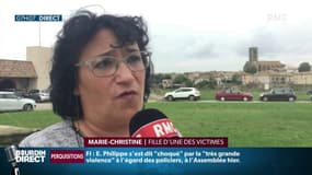 Marie-Christine, fille d'une des victime des inondations dans l'Aude: "On ne se sent pas isolés"