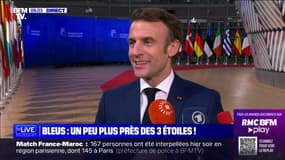 Les Bleus en finale: "Je croise les doigts pour dimanche, on sera tous derrière eux", affirme Emmanuel Macron 